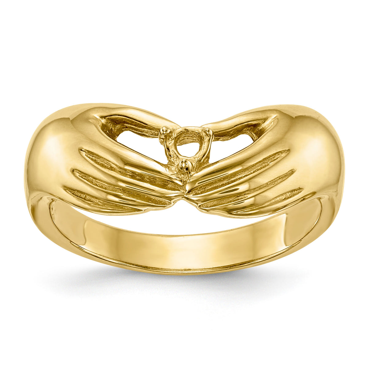 14k 1 Stone Family Ring Mounting-XMR51/1