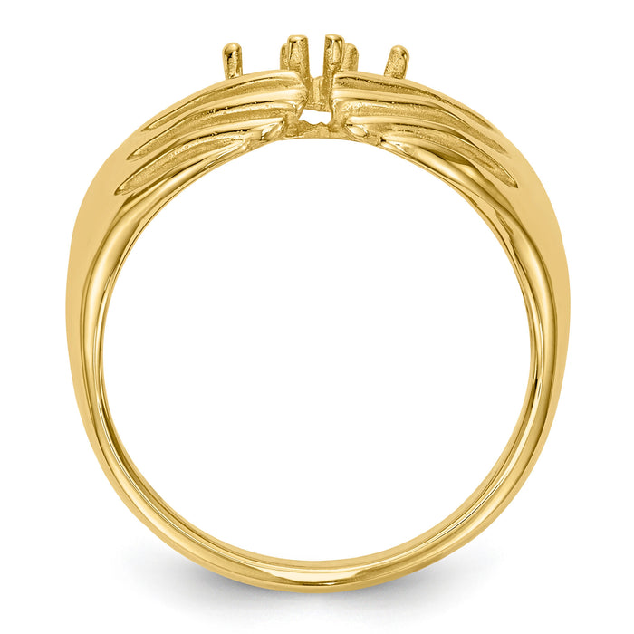 14k 2 Stone Family Ring Mounting-XMR51/2