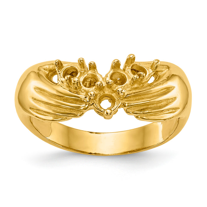 14k 5 Stone Family Ring Mounting-XMR51/5-7