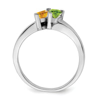 14k White Gold Family Jewelry Ring Mounting-XMR62/2W