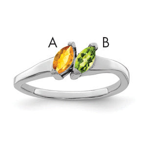 14k White Gold Family Jewelry Ring Mounting-XMR62/2W-7