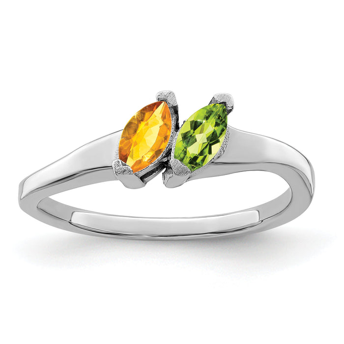14k White Gold Family Jewelry Ring Mounting-XMR62/2W