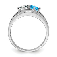 14k White Gold Family Jewelry Ring Mounting-XMR63/2W