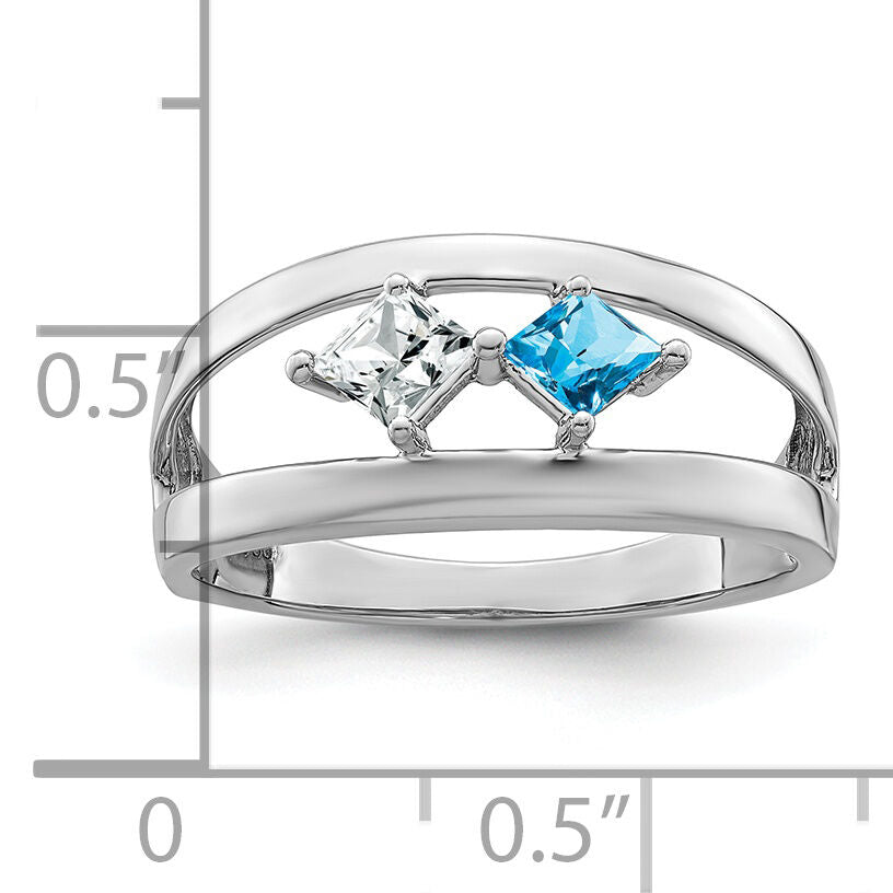14k White Gold Family Jewelry Ring Mounting-XMR63/2W