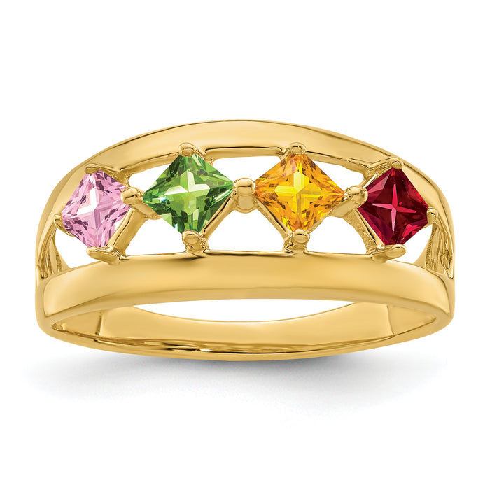 14k Family Jewelry Ring Mounting-XMR63/4-7