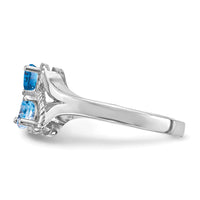 14k White Gold Family Jewelry Ring Mounting-XMR64/2W