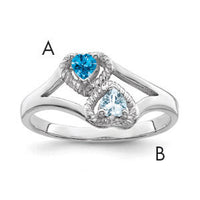 14k White Gold Family Jewelry Ring Mounting-XMR64/2W