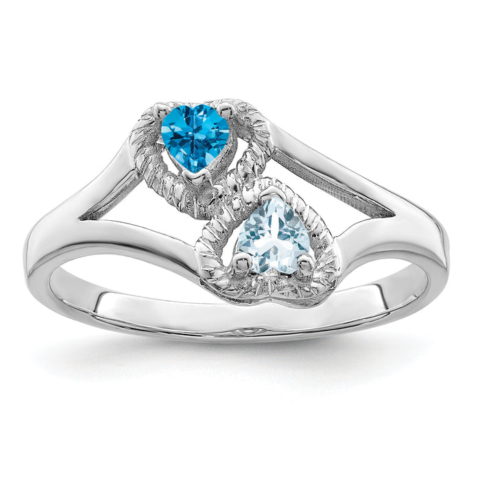 14k White Gold Family Jewelry Ring Mounting-XMR64/2W