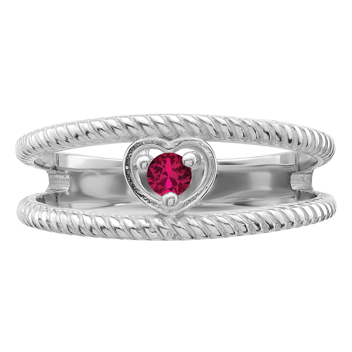 14k White Gold Family Jewelry Ring Mounting-XMR65/1W
