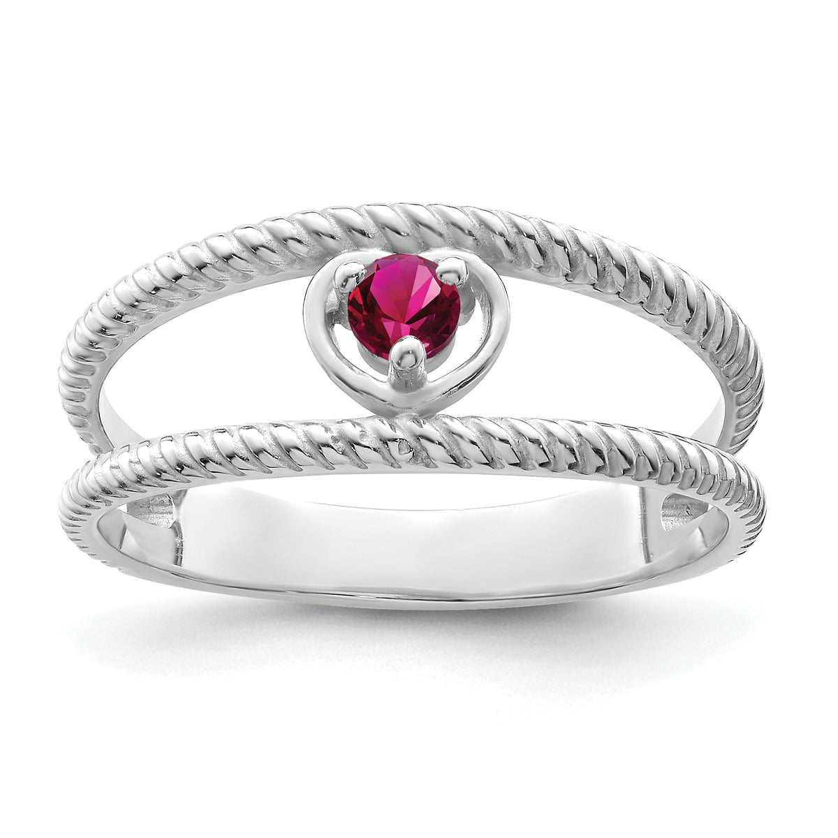 14k White Gold Family Jewelry Ring Mounting-XMR65/1W-7