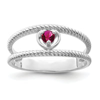 14k White Gold Family Jewelry Ring Mounting-XMR65/1W