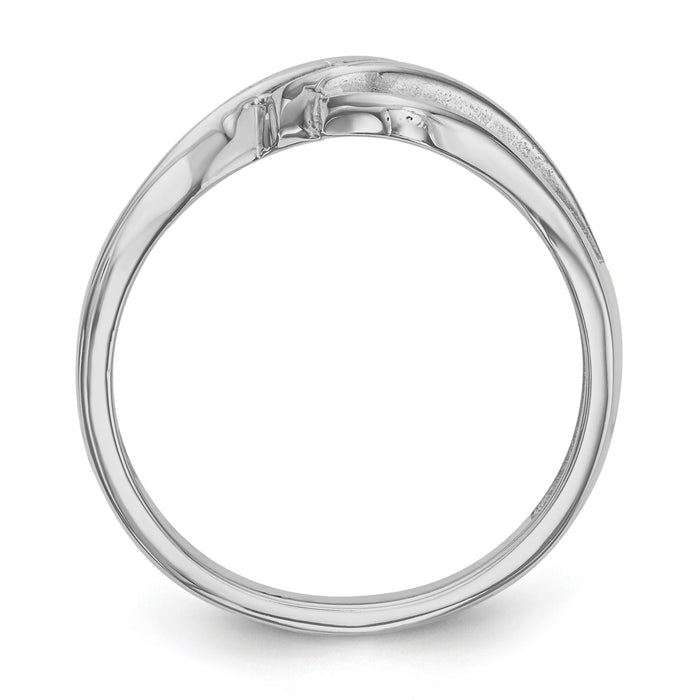 14k White Gold Family Jewelry Ring Mounting-XMR66/1W