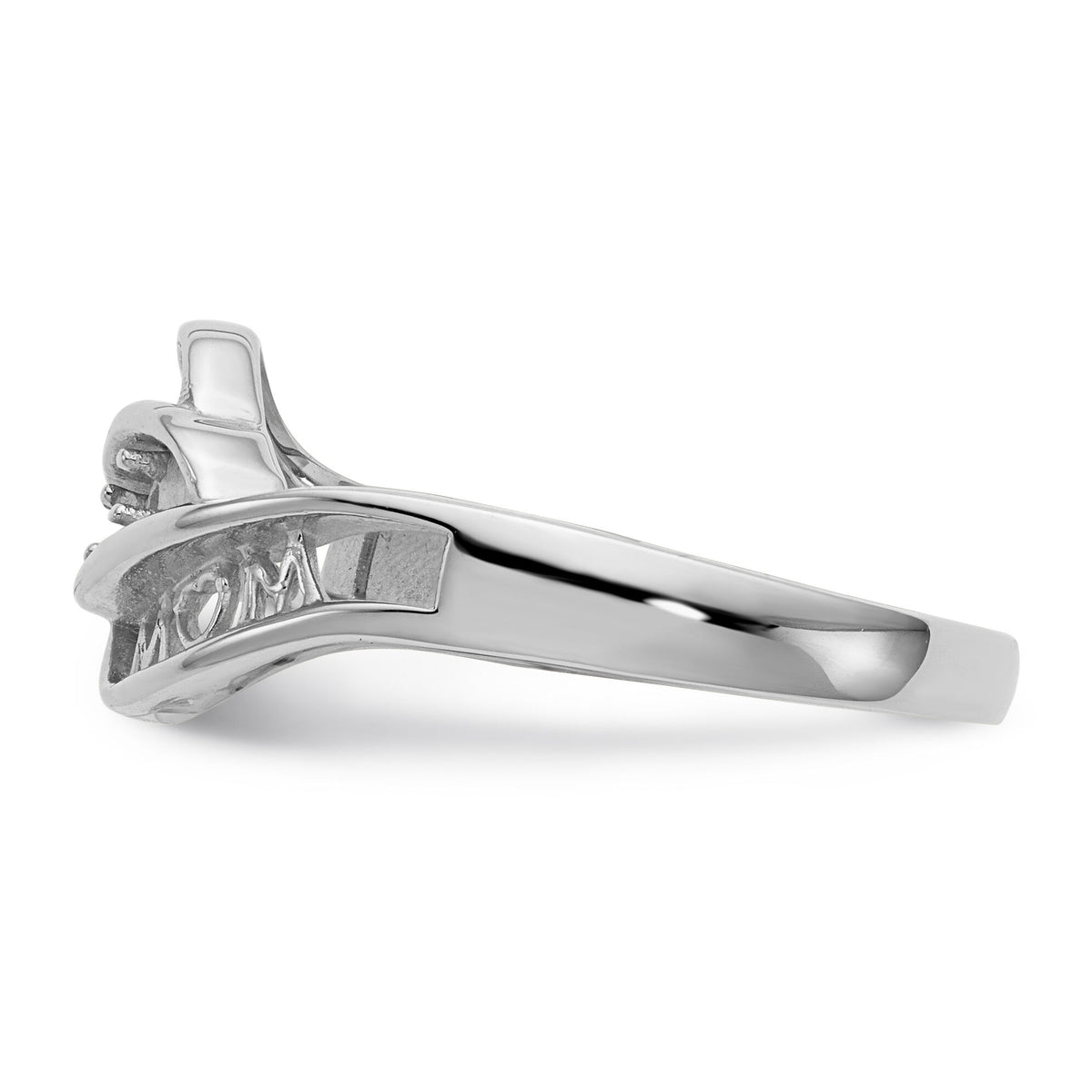 14k White Gold Family Jewelry Ring Mounting-XMR66/1W