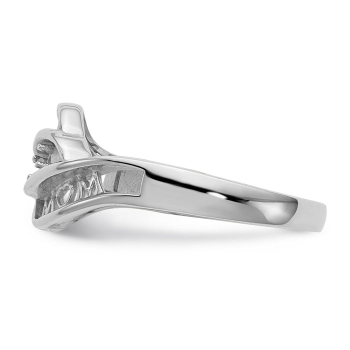 14k White Gold Family Jewelry Ring Mounting-XMR66/1W