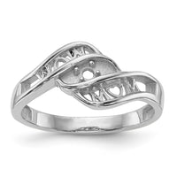 14k White Gold Family Jewelry Ring Mounting-XMR66/1W