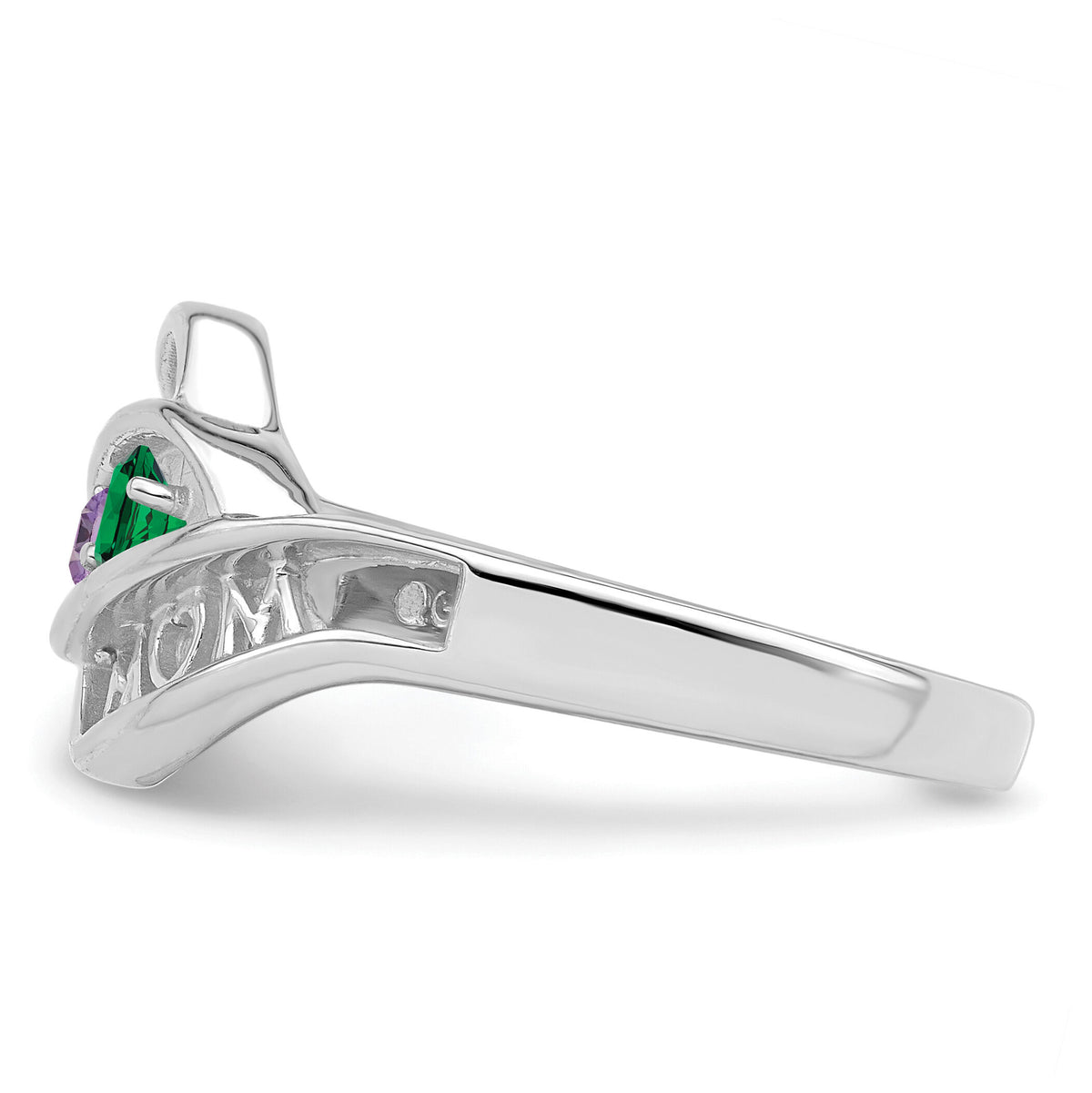 14k White Gold Family Jewelry Ring Mounting-XMR66/2W