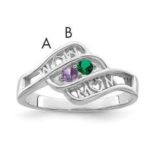 14k White Gold Family Jewelry Ring Mounting-XMR66/2W