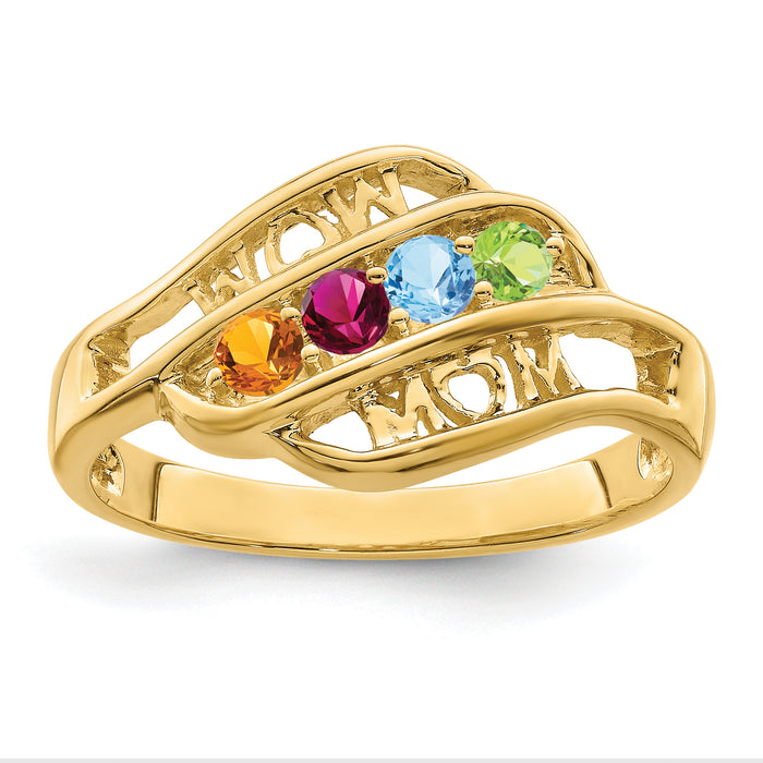 14k Family Jewelry Ring Mounting-XMR66/4-7
