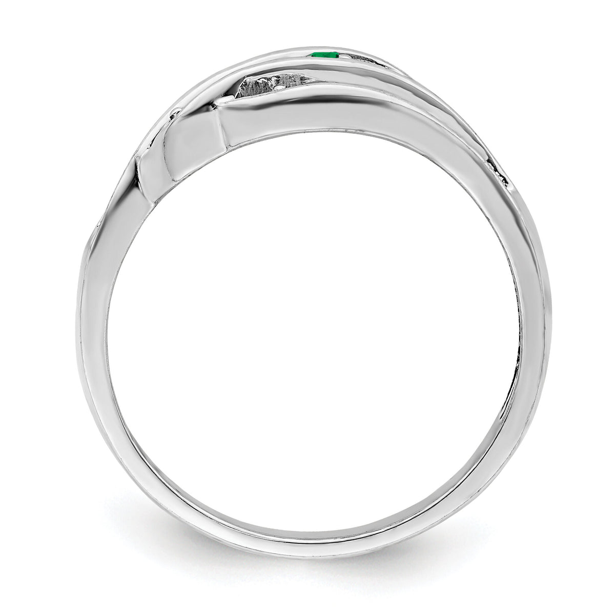 14k White Gold Family Jewelry Ring Mounting-XMR66/4W