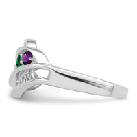 14k White Gold Family Jewelry Ring Mounting-XMR66/5W