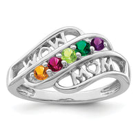 14k White Gold Family Jewelry Ring Mounting-XMR66/5W