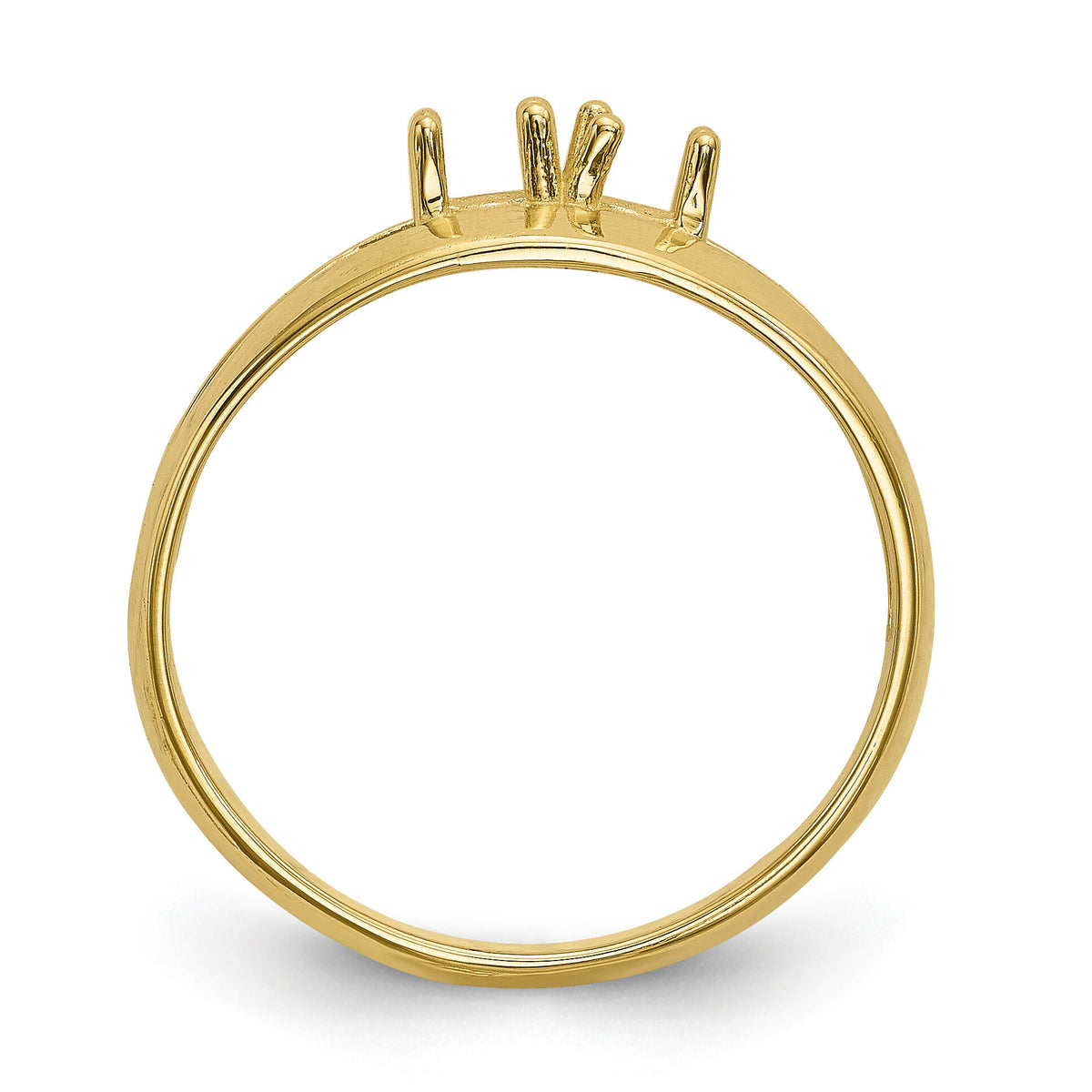 14k Polished 2-Stone Mothers Ring Mounting-XMR7/2