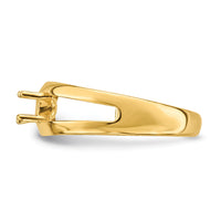 14k Polished 2-Stone Mothers Ring Mounting-XMR7/2