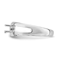 14k White Gold Polished 2-Stone Mothers Ring Mounting-XMR7/2W