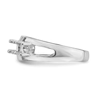 14k White Gold Polished 5-Stone Mothers Ring Mounting-XMR7/5W