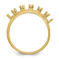 14k Polished 6-Stone Mothers Ring Mounting-XMR7/6