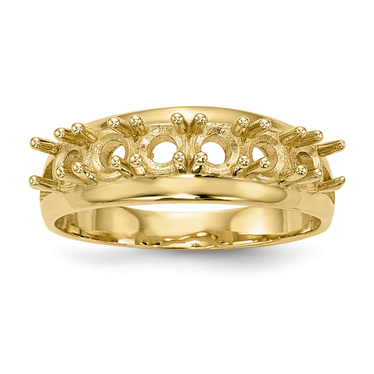 14k Polished 6-Stone Mothers Ring Mounting-XMR7/6