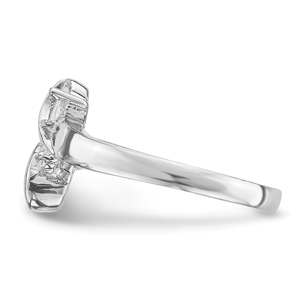 14k White Gold Family Jewelry Ring Mounting-XMR70/2W