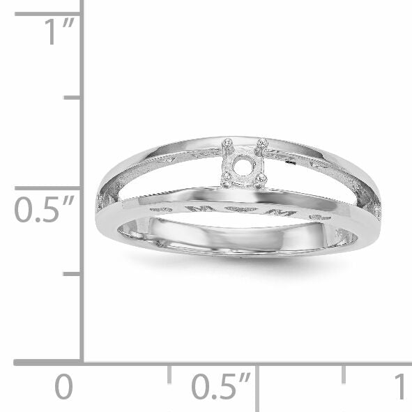14k White Gold Family Jewelry Ring Mounting-XMR71/1W