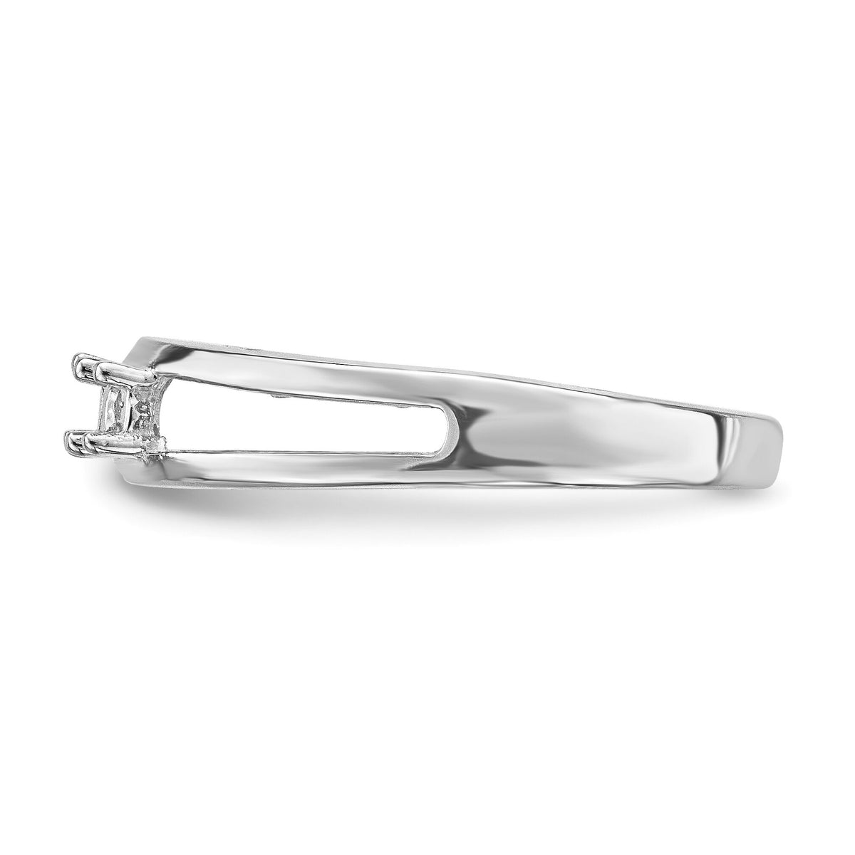 14k White Gold Family Jewelry Ring Mounting-XMR71/3W
