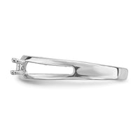 14k White Gold Family Jewelry Ring Mounting-XMR71/3W