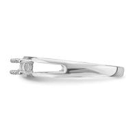 14k White Gold Family Jewelry Ring Mounting-XMR71/4W