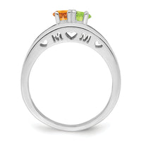 14k White Gold Family Jewelry Ring Mounting-XMR71/2W