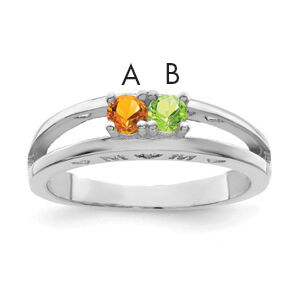 14k White Gold Family Jewelry Ring Mounting-XMR71/2W