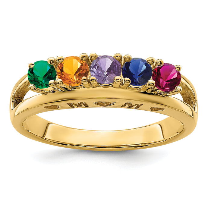 14k Family Jewelry Ring Mounting-XMR71/5-7