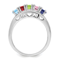 14k White Gold Family Jewelry Ring Mounting-XMR71/5W