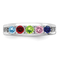 14k White Gold Family Jewelry Ring Mounting-XMR71/5W
