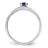 14k White Gold Polished 1-Stone Mothers Ring Mounting-XMR7/1W