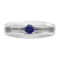 14k White Gold Polished 1-Stone Mothers Ring Mounting-XMR7/1W