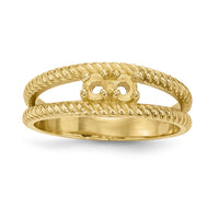 14k Polished 2-Stone Mothers Ring Mounting-XMR8/2