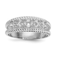 14k White Gold Polished 5-Stone Mothers Ring Mounting-XMR8/5W