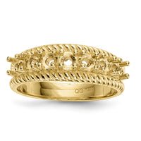14k Polished 7-Stone Mothers Ring Mounting-XMR8/7