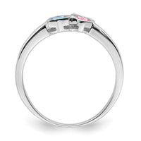 14k White Gold Family Jewelry Ring Mounting-XMR85/2W
