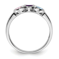 14k White Gold Family Jewelry Ring Mounting-XMR85/3W