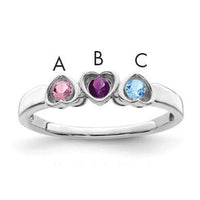 14k White Gold Family Jewelry Ring Mounting-XMR85/3W