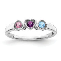 14k White Gold Family Jewelry Ring Mounting-XMR85/3W